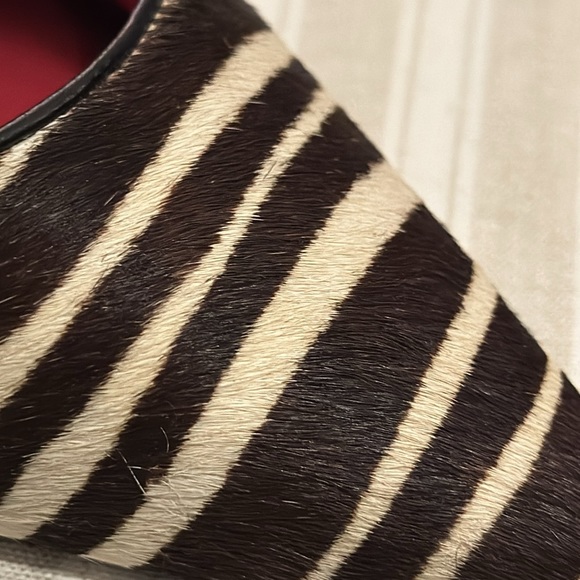 Nine West Tatiana, 2 Pair of Lux, Calf Fur Heels 9.5 in Zebra or Leopard NWOB - Picture 3 of 16